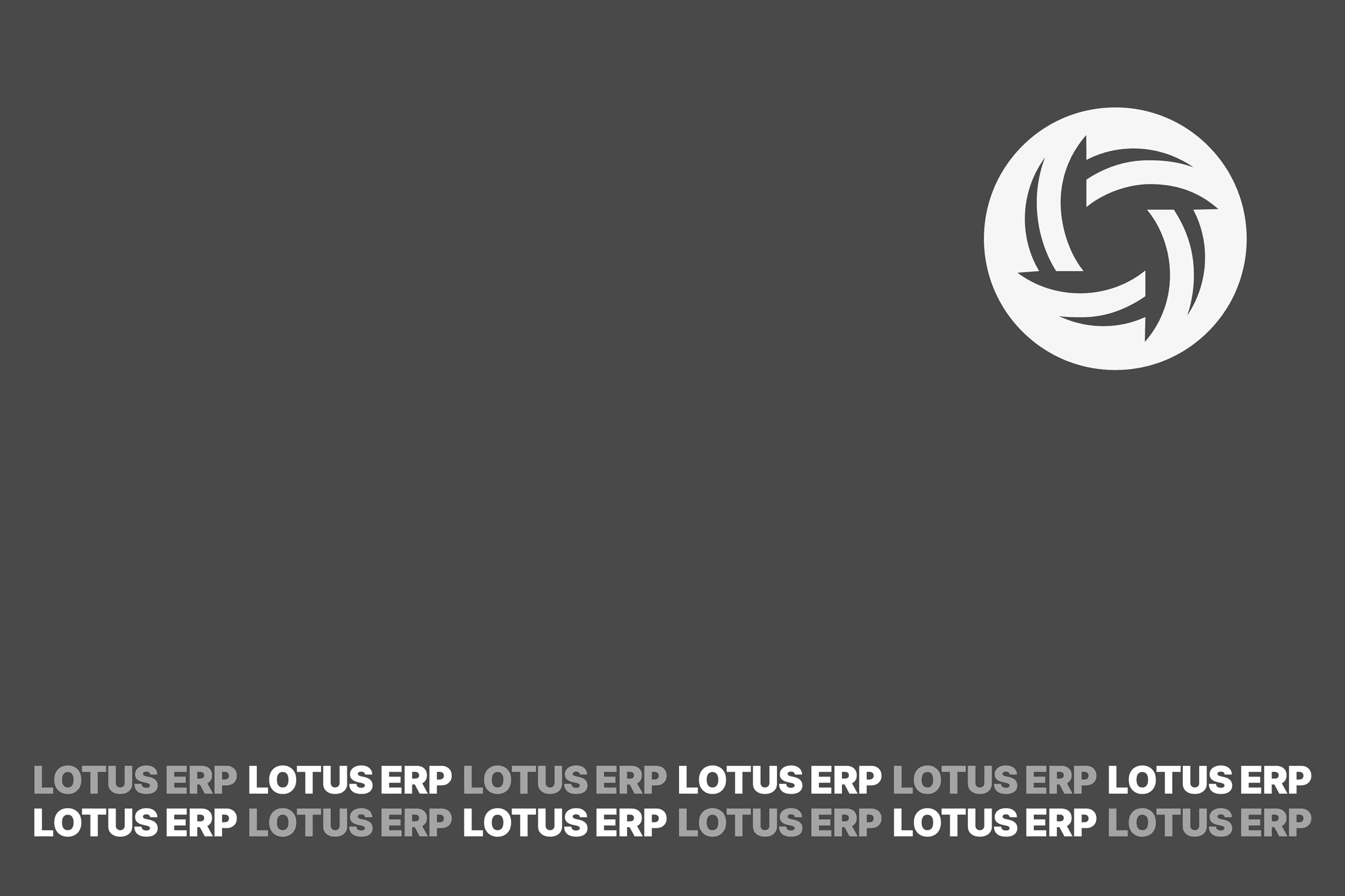 Capa do projeto Lotus ERP